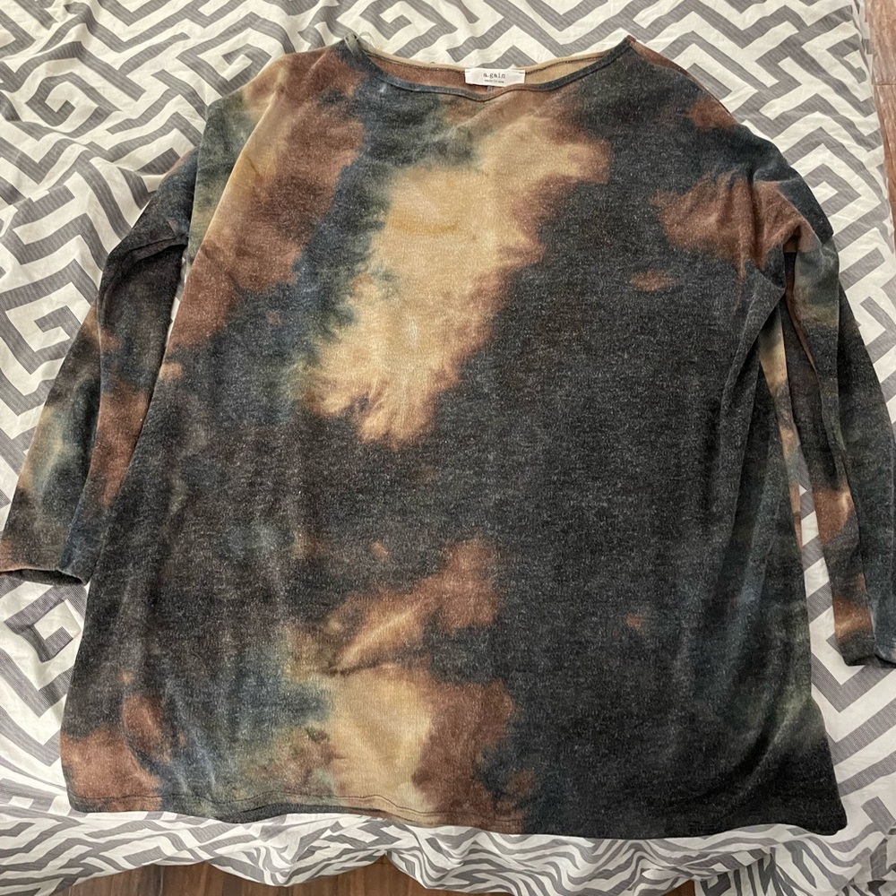 Long sleeve dressy top, size S.
